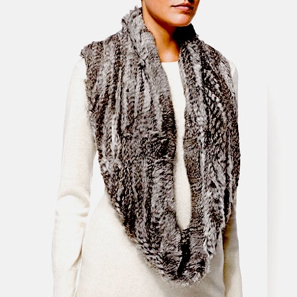 jocelyn Accessories - Jocelyn Rabbit infinity scarf- grey